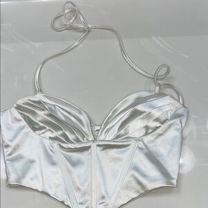 Princess Polly White Satin Top